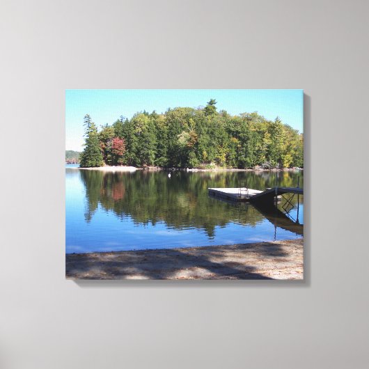 Big Sebago Lake 2, Maine Canvas Afdruk (Voorkant)