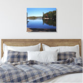 Big Sebago Lake, Maine Canvas Afdruk (Insitu (Slaapkamer))