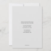 Big Serif Funny Afstuderen Invitation Aankondiging (Achterkant)