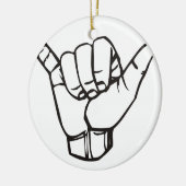 BIG SHAKA KERAMISCH ORNAMENT (Links)