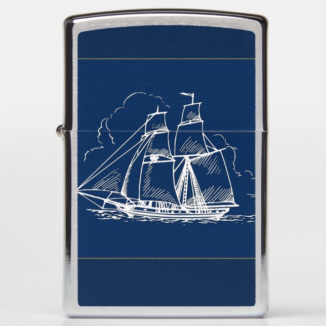 Big Ship Nautical Zippo Lighter (Voorkant)