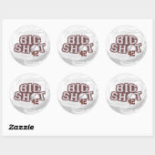 Big Shot Baseball Ronde Sticker (Vel)