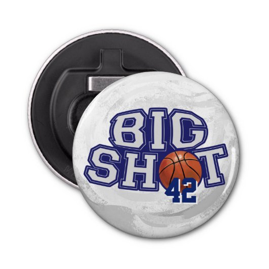 Big Shot Basketball Button Flesopener (Voorkant)