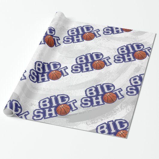 Big Shot Basketball Cadeaupapier (Uitgerold)