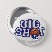 Big Shot Basketball Ronde Button 7,6 Cm (Voorkant /achterkant)