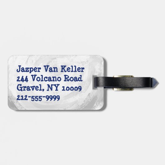 Big Shot Soccerball Bagagelabel (Achterkant horizontaal)