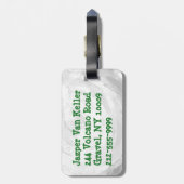 Big Shot Tennis Ball Bagagelabel (Achterkant verticaal)