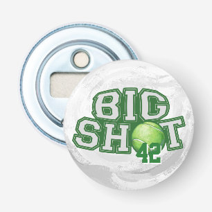 Big Shot Tennis Ball Button Flesopener