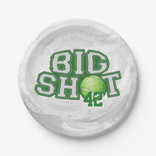 Big Shot Tennis Ball Papieren Bordje