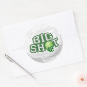 Big Shot Tennis Ball Ronde Sticker (Envelop)