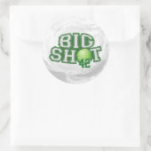 Big Shot Tennis Ball Ronde Sticker (Tas)
