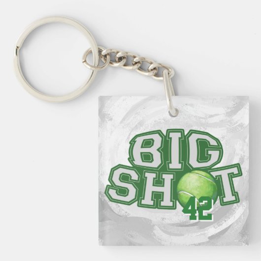 Big Shot Tennis Ball Sleutelhanger (voorkant)
