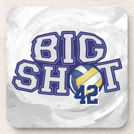 Big Shot Volleyball Bier Onderzetter (Voorkant)