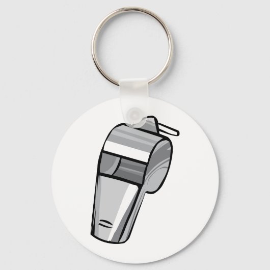 Big Silver Whistle Sleutelhanger (Voorkant)