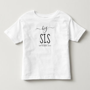 Big Sis   Aankondiging nieuwe baby op maat vandaag Kinder Shirts