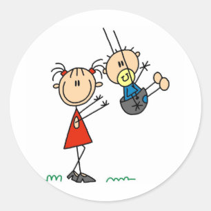 Big Sis avec des cartes et des autocollants Little