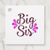 Big Sis Bedankjes Labels (Voorkant)