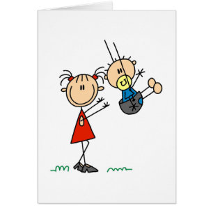Big Sis met Little Brother Cards en Stickers