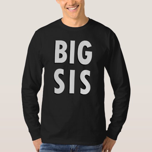 Big Sis Simple Text T-shirt (Voorkant)