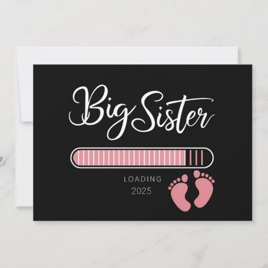 Big Sister 2025 Chargement de Faire-part de grosse (Devant)