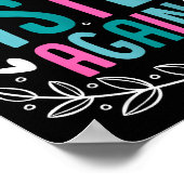 Big Sister Again Girls Sibling Announcement Funny Poster (Hoek)