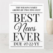 Big Sister Baby Aankondiging Kaart (Achterkant)