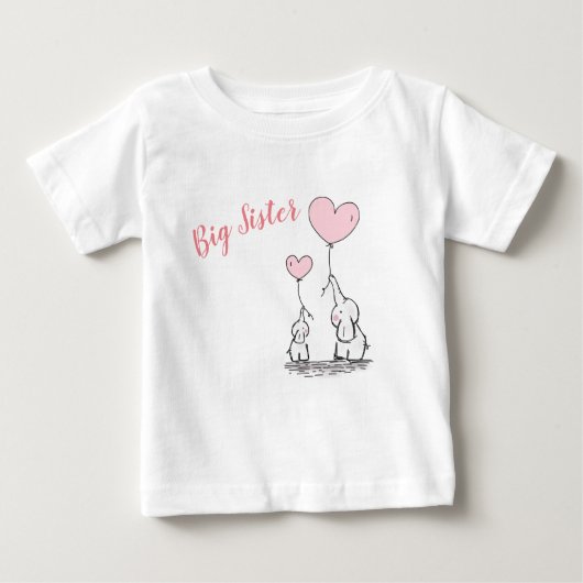 Big Sister Baby T-shirt (Voorkant)
