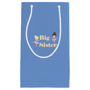 Big Sister Ballerina Sibling Blue Klein Cadeauzakje