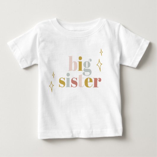 Big Sister Boho Rainbow Shirt (Voorkant)