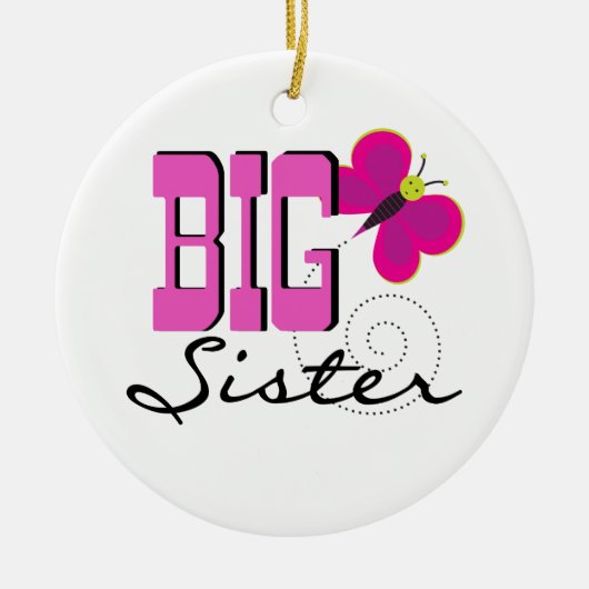 Big Sister - Butterfly Gifts Keramisch Ornament (Voorkant)