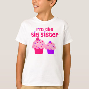 Big Sister cupcake T-shirt