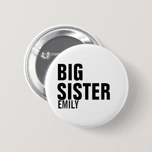 Big Sister Custom Round Button (Voorkant /achterkant)