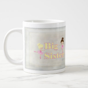 Big Sister Dancing Ballerina Sibling Extra Grote Beker