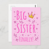 Big Sister eindelijk III Briefkaart (Voorkant / Achterkant)