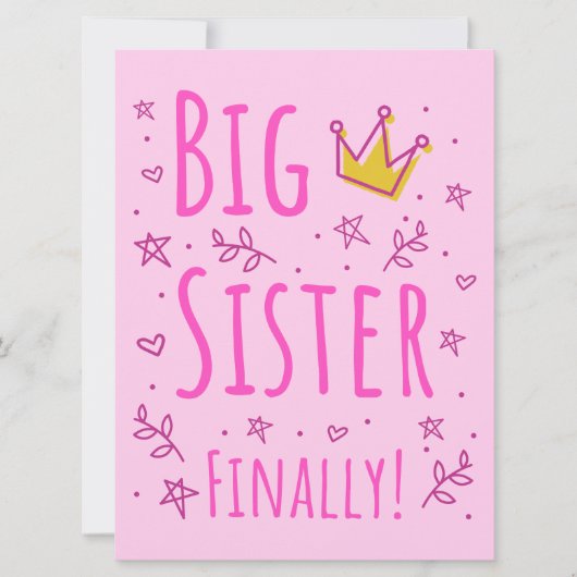 Big Sister eindelijk III Kaart (Voorkant)
