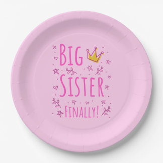Big Sister eindelijk III Papieren Bordje