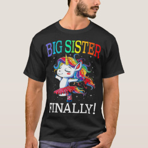 Big Sister eindelijk Unicorn Unicorn voor Girl T-shirt