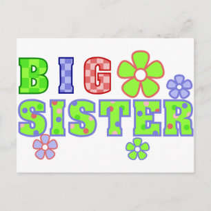 Big Sister Flowers Briefkaart