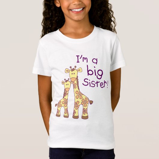 Big Sister Giraffe T-shirt (Voorkant)
