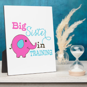 Big Sister in Training Elephant Fotoplaat