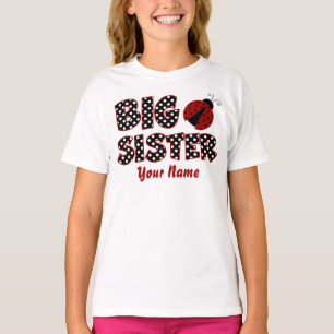 Big Sister Ladybug Persoonlijke T-Shirt