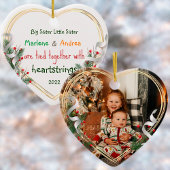 Big Sister Little Sister Love Quote Aangepaste fot Ornament