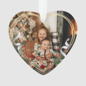 Big Sister Little Sister Love Quote Aangepaste fot Ornament (voorkant)