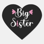 Big Sister, Lovely Hart Sticker (Voorkant)