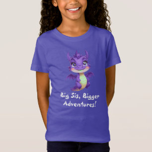 Big Sister Magic! Schattige Dragon T-shirt