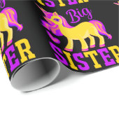 Big Sister Magical Unicorn Cadeaupapier (Rol Hoek)