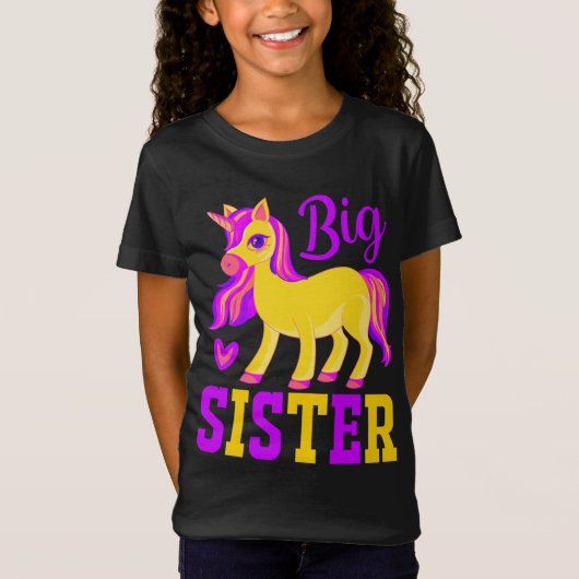 Big Sister Magical Unicorn T-shirt (Voorkant)