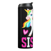 Big Sister Magical Unicorn w. Rainbow Mane & Tail Thermosbeker (Gedraaid links)