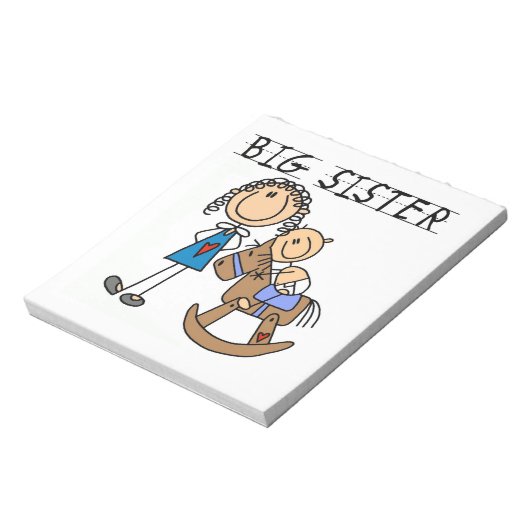 Big Sister met Baby Brother Gifts Notitieblok (Gedraaid)