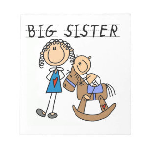 Big Sister met Baby Brother Gifts Notitieblok